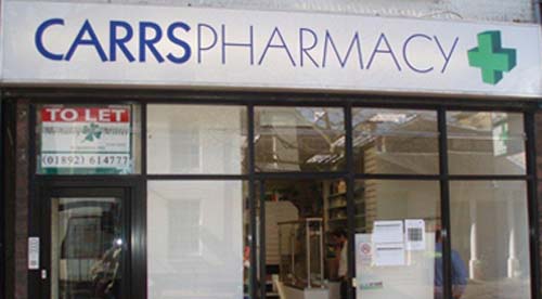 Carrs Pharmacy Kent Dispensing Chemist